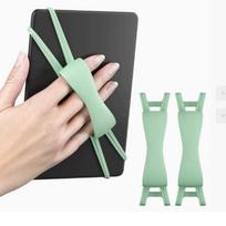 Comfortable Secure Grip Holder Silicone Kindle Accessories Hand Strap  For Kindle and Tablets žalia