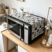 30x90cm Linen Cotton Microwave Oven Dust Cover Dust Shield for Microwave 30x90cm gray