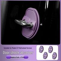Tesla Model Door Latch Silicone Protective Pad - Shock Absorbing & Rust Prevention for Y 3 S X Models gray