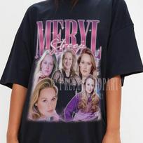 MERYL STREEP Vintage Shirt Homage Tshirt Meryl Streep Fan Tees Retro 90s Sweater Merch Gi XS gray
