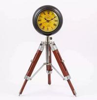 Clock Antique Desk Standing Brass Clock With Wooden Tripod Gift ruda