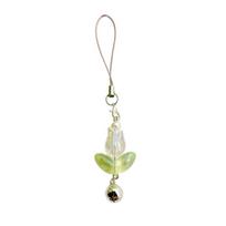 Cute Tulips Flower Bell Pendant Phone Straps Lanyard Pocket Keychain Strap Backpack Charm Car Key Decoration Chain balta