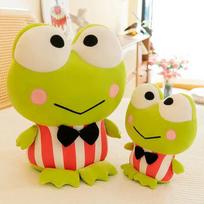 Kawaii Sanrio Keroppi Plush Stuffed Toy Cartoon Soft Pillow Cushion Doll Girl Room Decoration Animal Frog Plush Toy Holiday Gift 25cm yellow