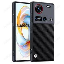 Luxury Funda For Nubia Z70 Ultra Case High Quality PU-Leather Protection Cover for ZTE Nubia Z70 Ultra 5G Shockproof Capa for Nubia Z70 Ultra gray