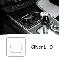 Stainless Steel Center Console Water Cup Holder Frame Decoration Cover Trim For BMW X5 E70 2008-2013 LHD Car Styling Interior sidabras