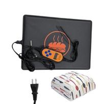110V Fermentation Heating Pad Bread Proofer Starter Warmer Set with 41~122°F Adjustable For Bakeries And Home Kitchens black