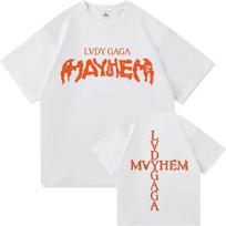 Lady Gaga Mayhem New Album Tee Shirt Homme New in Top Tees Unisex Clothing short sleeve Round Neck Printing Pullover TShirt 50513 S