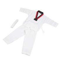 Vaikų Taekwondo uniforma su diržu Poliesterio ir medvilnės Kvėpuojanti minkšta Vaikų sportinė Karate uniforma kovos menų treniruotėms berniukams mergaitėms XS black