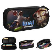 GOAT Film Pencil Cases Sports Comedy Pencilcases Pen Box for Student Big Capacity Bags School Supplies Cosmetic Stationery 21x10.5x5cm gray