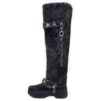Crocs Classic Leopardinis Raštas Suede Aukštakulniai Batai Moteriški Juodi 212387-0CU 38-39 juoda