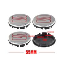 55/63MM Automobilio emblema Ratlankio centrinis dangtelis Apdailos dangtelis Priedai Seat FR Cupra Ateca Leon Mk1 Mk2 Mk3 5f lbiza 6f Toledo gray