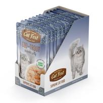 „CatFest“ menkės filė su upėtakiu, drėgnas kačių maistas, 12 x 70 g
