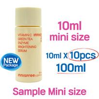 10pcs_[INNISFREE] Vitamin C Green Tea Enzyme Brightening Serum 10ml (Sample) 10ml X 10pcs (100ml) sample beige