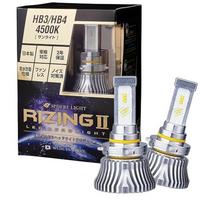 Sphere Light SRHB045-02 2 Car LED Headlight, RIZING2, HB3/HB4/HIR2 (12/24 V) 4,500K, 4,800 lm (Sunlight), Made in Japan HB3/HB4/HIR2 gray