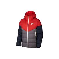 Nike Nsw Windrunner su pūkais ir gobtuvu vyriškas viršutinis drabužis Raudonas Mėlynas Pilkas 928834-634 XL red