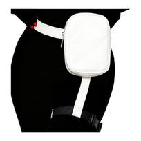 Thigh Harness Bag Drop Leg Bag Fannys Pack for Women Men Leg Purses Faux Leather Waist Hip Pack juoda