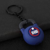 Gym Keychain Set Dumbbell Water Bottle Kettlebell Charm Keyring With Braided Rope For Workout Enthusiasts Bag Accessory black