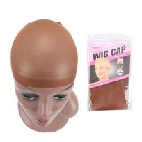 2 vnt. Elastingas peruko tinklelis Nematomas plaukų tinklelis Peruko priedai Kojinės tipo peruko tinkleliai Perukų gamybai ruda