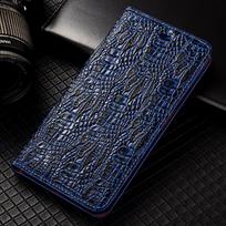 Dragon Claw Genuine Leather Flip Case for Apple IPhone 12 13 14 15 16 16e 17 Pro Max Plus X XS Max XR Cover Case Fall Prevention iPhone XS Max mėlyna
