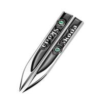 2pcs 3D Metal Car Fender Side Wing Emblem Badge Sticker For Skoda Octavia A5 A7 RS Fabia Superb Accessories hkdn85