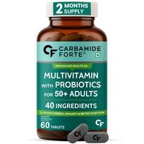 Carbamide Forte Multivitamin Tablets For Adults 50+ | Multivitamin for senior citizens 50 plus | Multivitamin 50 plus With Probiotics To Support