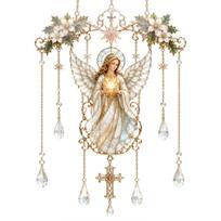 Acrylic Suncatcher Wind, 2D Flat Decorative Panel One Size beige