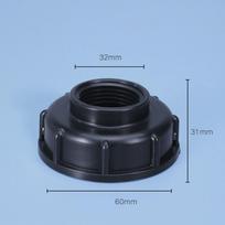 New Coarse Thread IBC Tank Fittings 1/2  3/4  1  Durable Adaptor Connector Plastic Portable Threaded Cap 16mm