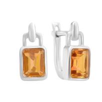 Sidabriniai auskarai su natūraliu aukso kvarcu 3,45ct (2165835) gintaras