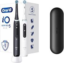 Prekė su pažeista pakuote. Elektrinis dantų šepetėlis Oral-B iO Series 5 Duo, balta sp./juoda sp.