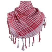 Shemagh Desert Scarf Colorblock Houndstooth Pattern Arab Keffiyeh Shawl Wrap with Tassels Scarves Bandana Head Wraps 6 brown