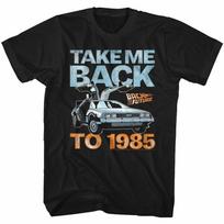 Back To The Future Take Me Back To 1985 Black T-Shirt M gray
