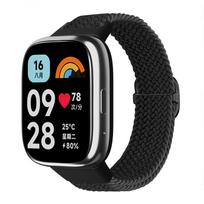 Braided solo loop for Xiaomi Redmi Watch 3 active Straps accessories sport Nylon Breathable Replacement Correa Redmi 3 Lite band Redmi watch 3 actve juoda