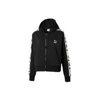 (WMNS) PUMA Knit hooded Zipper Jacket Black Women's 578594-01 XS black