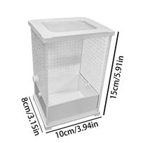 Praying Mantis Enclosure Acrylic Clear Tank Reptile Enclosure for Jumping Spider Small Reptile Nesting Breeding Feeding white