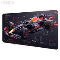 Cool F racing car pattern large Mouse Pad Desk Mat with Stitched Edge antislip Durable offices accessories Gaming mouse mat 800x300x2mm gray