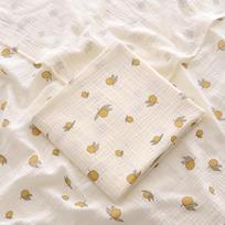 Baby Blanket Newborn Muslin Swaddle 2 Layer Cotton Bath Towel Summer Stroller Cover Wrap Gauze Toddler Sleep Blanket (as the picture,100cmX100cm) beige