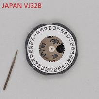 Mod Quartz Watch Movement VJ32 VJ32B Japan Import Mechanism Sii Version High Accuracy Electric Battery Stem Parts VJ32B gray