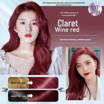 Plant-Based Gentle Hair Dye Cream for Gray Coverage - At-Home Salon Kit with Comb 400ml brown