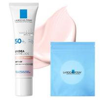 La Roche-Posay Uvidea Tone-Up Rosy Plus Glow Sun Cream SPF50+ PA++++ 30ml + Cotton Pads 30p Set, 1 pcs