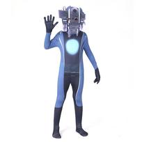 Game Skibidi Toliet Cameraman Camera Speaker TV Toilet Man Jumpsuit Children Adult Headgear Jumpsuit Halloween Costume 100