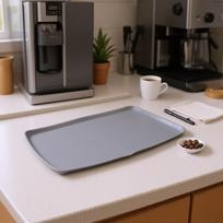 Raised Edge Coffee Machine Mat Anti-Vibration Coffee Bar Mat  Countertop Protection juoda