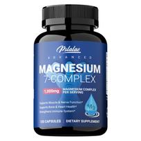 Magnio 7-komplekso kapsulės 120 vnt. 1000 mg — Raumenų funkcija, kaulų sveikata, mineralų palaikymas, kasdienė savijauta 120*1