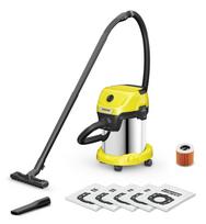 Karcher Vacuum Cleaner||Wet and dry vacuum cleaner WD 3 S V-17/4/20 + 4 FB|1000 Watts|Suction power 230W|Capacity 17 l|Noise 74 dB|Yellow|Weight 4.8 kg|1.628-152.0