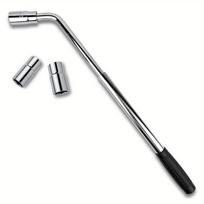 Rato raktas automobiliui Universalus teleskopinis rato raktas Prailginamas automobilio ratų veržliarakčių rinkinys su 17mm 19mm 21mm 23mm dvipusiais lizdais gray