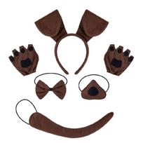 Helovino šunų apranga Vaikams Šuns gyvūno kostiumo aksesuarai Vaikui Moteriai Mergaitei Gimtadieniui Kalėdoms Helovinui Cosplay brown