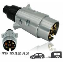 12V Heavy Duty Electric Trailer Connector Socket 7 Pin Towbar Wiring For Caravans Motorhomes And Standard Trailers China Mainland gray