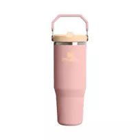 Stanley Thermo mug with straw The IceFlow Flip Straw 2.0 Tumbler 0.89L peach pink