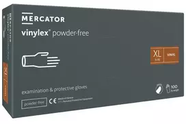 Mercator Now in vinyl VINYLEX, powder-free, transparent, XL size, 100pcs
