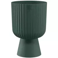 FORM PLASTIC Flower pots Kelly Mika 14cm, Eco Wood green
