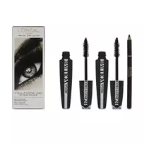 L´Oréal Paris Set L'Oreal Paris: Mega Volume Collagen 24h Extra Mascara, Black, 2 pcs, 9 ml + Contour Khol, Kohl Eyeliner, Black, 1.2 g
